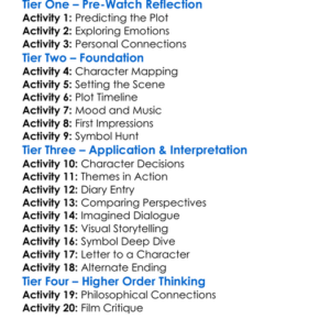 Melancholia 2011 Worksheet Activity Booklet