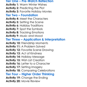 Melt My Heart This Christmas 2025 Worksheet Activity Booklet