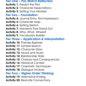 Memoirs Of A Survivor 1981 Worksheet Activity Booklet