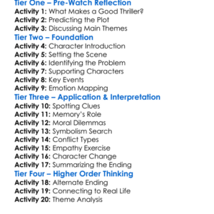 Memory 2022 Worksheet Activity Booklet