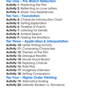 Message In A Bottle 1999 Worksheet Activity Booklet
