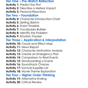 Meteor First Impact 2022 Worksheet Activity Booklet