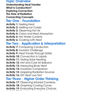 Methods Of Heat Transfer Worksheet Activity Booklet