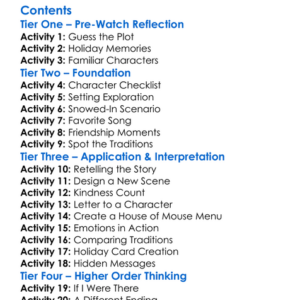 Mickeys Magical Christmas Snowed In At The House Of Mouse 2001 Worksheet Activity Booklet