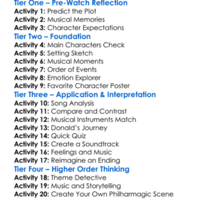 Mickeys Philharmagic 2003 Worksheet Activity Booklet
