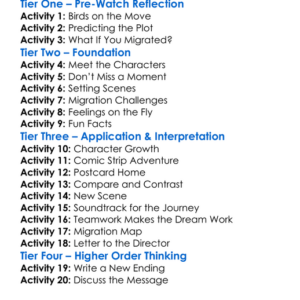 Migration Worksheet Activity Booklet