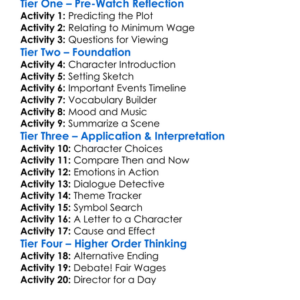 Minimum Wage 1999 Worksheet Activity Booklet