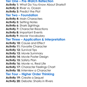 Mississippi River Sharks 2017 Worksheet Activity Booklet