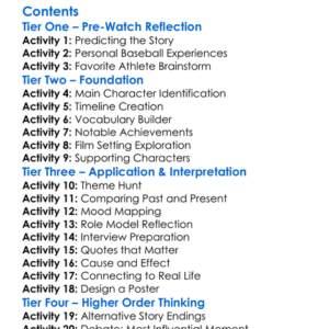 Mlb Network Presents One Of A Kind 2024 Worksheet Activity Booklet