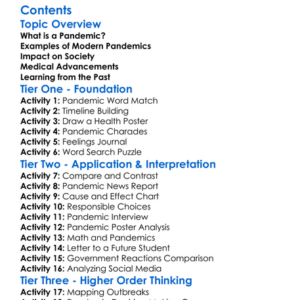 Modern Pandemics And Their Historical Impact Worksheet Activity Booklet
