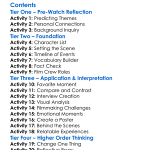 Moments Of Discovery The Making Of Fried Green Tomatoes 1998 Worksheet Activity Booklet