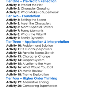 Moms Outta Sight 1998 Worksheet Activity Booklet