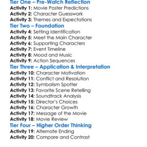 Monkey Man 2024 Worksheet Activity Booklet