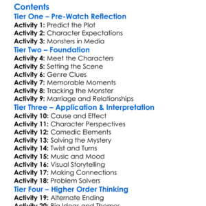 Monsters Marriage And Murder In Manchvegas 2009 Worksheet Activity Booklet