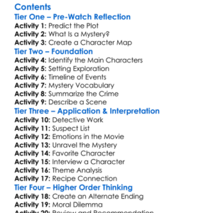 Morning Show Mysteries Murder On The Menu 2018 Worksheet Activity Booklet