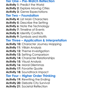 Mortal Engines 2018 Worksheet Activity Booklet