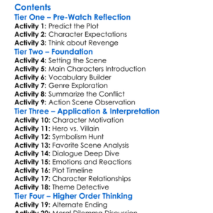 Mortal Kombat Legends Scorpions Revenge 2020 Worksheet Activity Booklet