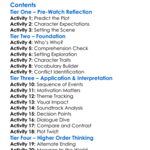 Mortal Kombat Legends Snow Blind 2022 Worksheet Activity Booklet