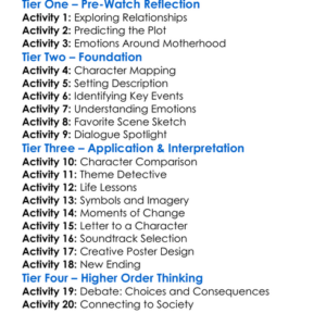 Mothers And Daughters 2016 Worksheet Activity Booklet