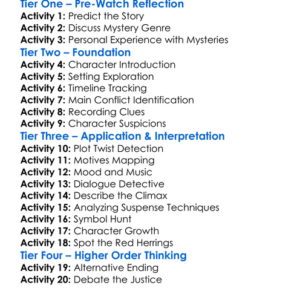 Murder At 75 Birch 1999 Worksheet Activity Booklet