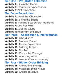 Murder Made Easy 2017 Worksheet Activity Booklet