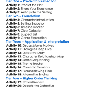 Murder Mystery 2019 Worksheet Activity Booklet