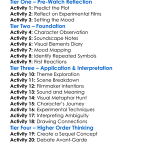 Murder Psalm 1980 Worksheet Activity Booklet