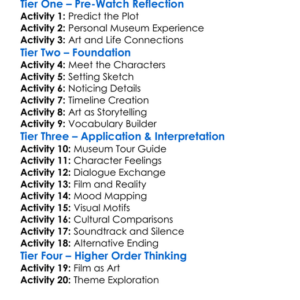 Museum Hours 2012 Worksheet Activity Booklet