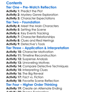 Mystery 101 An Education In Murder 2020 Worksheet Activity Booklet