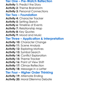 Mystic River 2003 Worksheet Activity Booklet