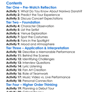 Naniwa Danshi Debut Tour 2022 1St Love 2023 Worksheet Activity Booklet