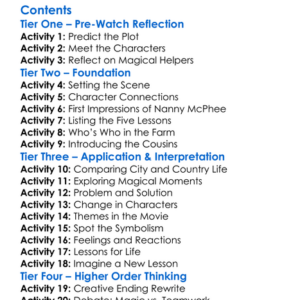 Nanny Mcphee And The Big Bang 2010 Worksheet Activity Booklet