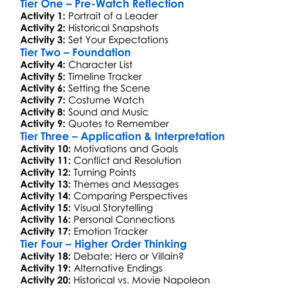 Napoleon 2023 Worksheet Activity Booklet