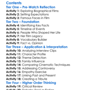 Natalie Wood What Remains Behind 2020 Worksheet Activity Booklet