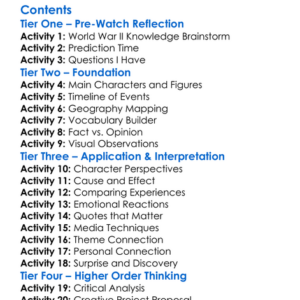 National Geographic Untold Stories Of World War Ii 1998 Worksheet Activity Booklet