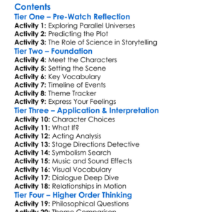 National Theatre Live Constellations 2021 Worksheet Activity Booklet