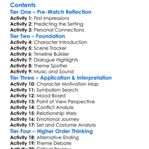 National Theatre Live The Deep Blue Sea 2016 Worksheet Activity Booklet