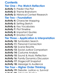 National Theatre Live The Grapes Of Wrath 2024 Worksheet Activity Booklet