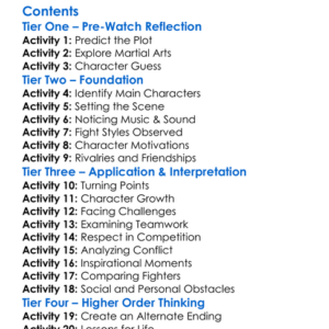 Never Back Down 2 The Beatdown 2011 Worksheet Activity Booklet