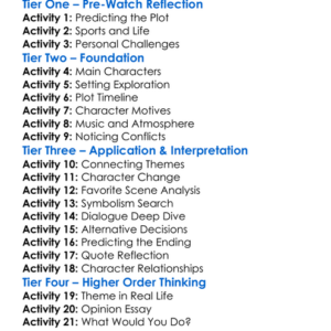 Never Back Down 2008 Worksheet Activity Booklet