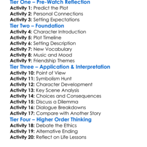 Never Let Me Go 2010 Worksheet Activity Booklet