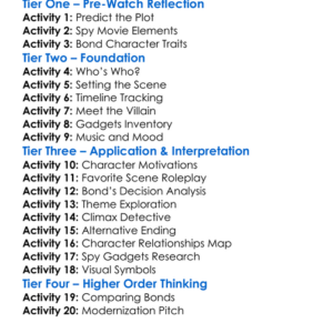 Never Say Never Again 1983 Worksheet Activity Booklet