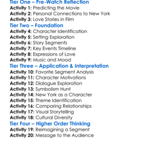 New York I Love You 2008 Worksheet Activity Booklet