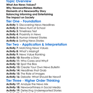 News Values And Newsworthiness Worksheet Activity Booklet