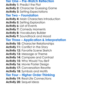 Next Friday 2000 Worksheet Activity Booklet