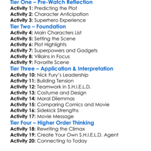 Nick Fury Agent Of Shield 1998 Worksheet Activity Booklet