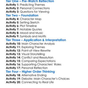 Nightbitch 2024 Worksheet Activity Booklet