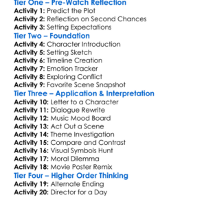 Nights In Rodanthe 2008 Worksheet Activity Booklet