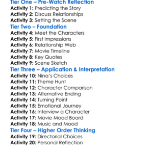 Nina Takes A Lover 1995 Worksheet Activity Booklet