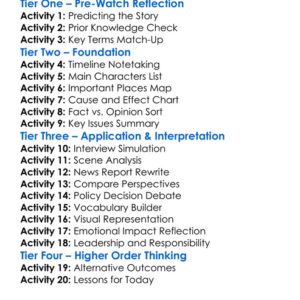 No End In Sight 2007 Worksheet Activity Booklet